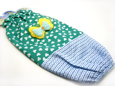 蝴蝶结镶钻纯棉布艺套袖 长款大人小孩办公通用护袖5-29	