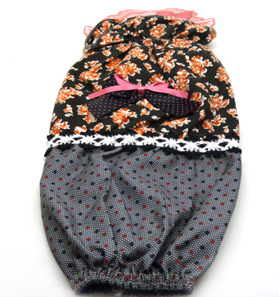 长款蝴蝶结珍珠女生套袖 居家办公通用护套 3-29	