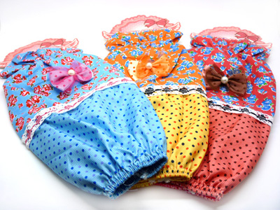 长款蝴蝶结珍珠女生套袖 居家办公通用护套 3-29