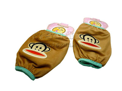 可爱短款套袖冬季女款卡通护袖儿童成人保暖毛绒袖套防污袖头 -7号	