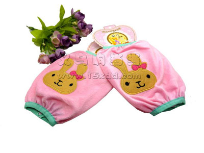 可爱短款套袖冬季女款卡通护袖儿童成人保暖毛绒袖套防污袖头 -7号