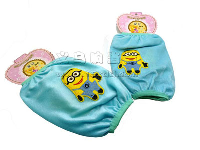 可爱短款套袖冬季女款卡通护袖儿童成人保暖毛绒袖套防污袖头 -7号	