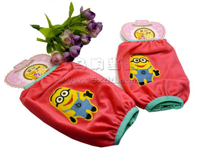 可爱短款套袖冬季女款卡通护袖儿童成人保暖毛绒袖套防污袖头 -7号