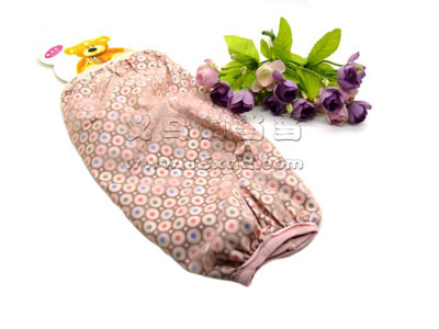 韩版中长款女袖套 双层防水蕾丝碎花护短款套袖 防污居家日用护袖 -4号