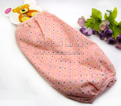 韩版中长款女袖套 双层防水蕾丝碎花护短款套袖 防污居家日用护袖 -4号