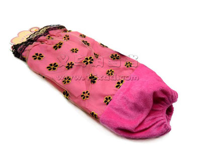 韩版中长款女袖套 双层防水蕾丝碎花护短款套袖 防污居家日用护袖 -4号