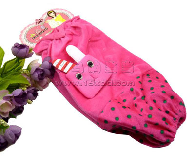 新款摩丝超柔绒女士袖套长款 可爱兔子儿童护袖套袖 -4号	