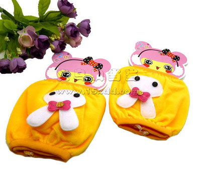 韩版卡通兔子毛绒袖套 长款女士可爱套袖 儿童防污护袖头 -5号	