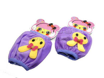 韩版卡通兔子毛绒袖套 长款女士可爱套袖 儿童防污护袖头 -5号