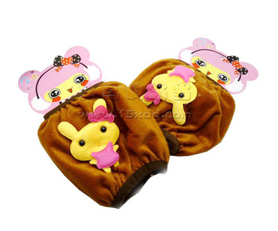 韩版卡通兔子毛绒袖套 长款女士可爱套袖 儿童防污护袖头 -5号