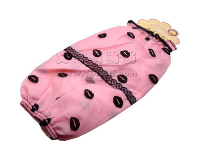 时尚韩版袖套长款 秋冬季套袖 厨房办公防污双层绒布袖套女 -3号