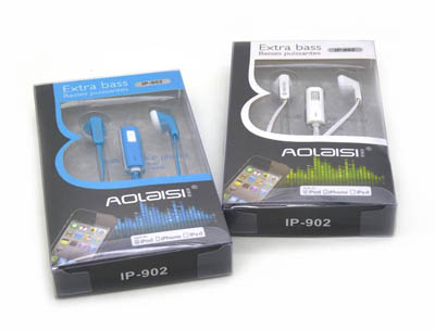 入耳式面条线重低音乐耳机带麦手机耳机 电脑mp3运动魔音耳机 -IP-902