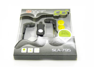 手机耳机 带麦低音入耳式手机耳机 耳塞 线控带话筒耳机 -电脑通用耳机SLA-795	