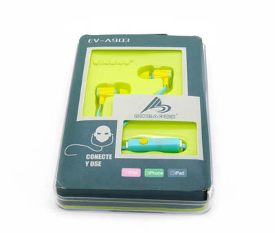 潮流魔音耳机 带麦低音入耳式手机耳机 耳塞线控带话筒 -WV-A903	