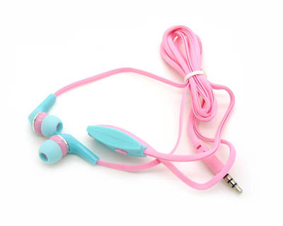 重低音跑步手机线控电脑音乐挂耳式带耳麦 运动耳机 -面条线耳机EV-A905	