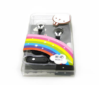 手机线控电脑音乐挂耳式带耳麦耳机 通用手机耳机 -面条线运动耳机 -MI-03	