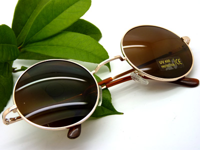 欧美风 lady gaga款 复古 圆形墨镜 反光眼镜太阳镜	