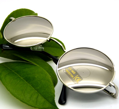 欧美风 lady gaga款 复古 圆形墨镜 反光眼镜太阳镜	