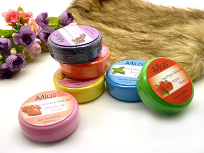 洗甲水油性卸甲巾洗甲棉水果味洗甲巾-----604