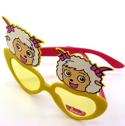 喜洋洋心形卡通眼镜小孩潮宝宝墨镜糖果色