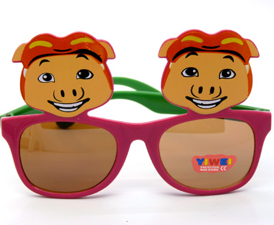 猪猪侠卡通男女儿童太阳眼镜小孩潮宝宝墨镜糖果色