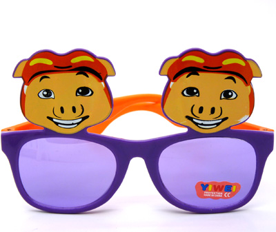 猪猪侠卡通男女儿童太阳眼镜小孩潮宝宝墨镜糖果色