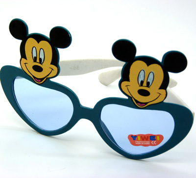 米奇卡通男女儿童太阳眼镜小孩潮宝宝墨镜糖果色