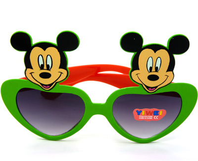 米奇卡通男女儿童太阳眼镜小孩潮宝宝墨镜糖果色