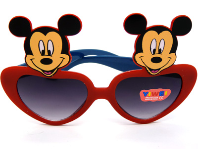 米奇卡通男女儿童太阳眼镜小孩潮宝宝墨镜糖果色