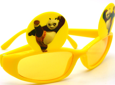 功夫熊猫卡通男女儿童太阳眼镜小孩潮宝宝墨镜