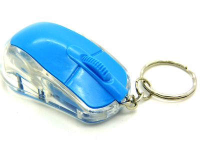 创意鼠标LED小夜灯挂件 环保超能流行挂件 个性七彩闪光鼠标挂件	