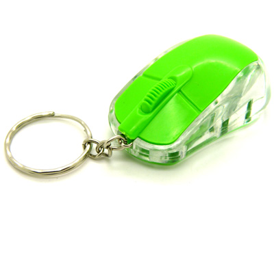 创意鼠标LED小夜灯挂件 环保超能流行挂件 个性七彩闪光鼠标挂件	