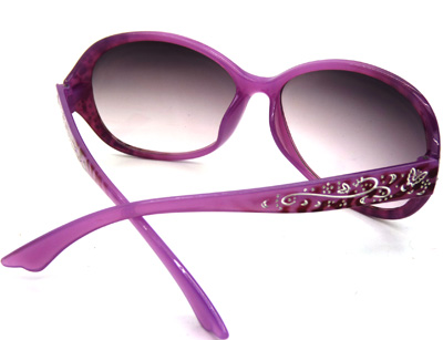 新款时尚复古渐变偏光镜 大框潮流酷变镜优刻花眼镜-2302 