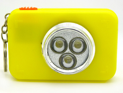 创意相机钥匙扣创意礼品小手电筒led闪光带镜子创意礼物	