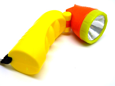 钓鱼强光小手电 家庭应急 照明灯具 旋转式徒步便携手电108	