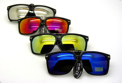 明星款复古 韩国潮人彩色镜片超修脸型超大牌墨镜 -005A