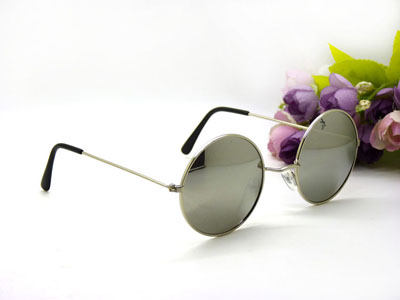 男女炫彩墨镜圆框反光蛤蟆镜防紫外线强光开车眼镜-9219-35号