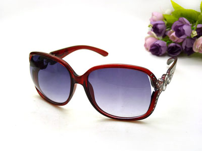 太阳眼镜 女 优雅奢华水钻时尚墨镜驾驶镜-8008-65号