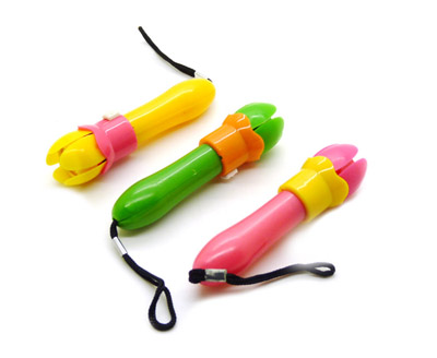 创意礼品莲花手电筒个性挂饰 儿童玩具 新奇特价-莲花小手电