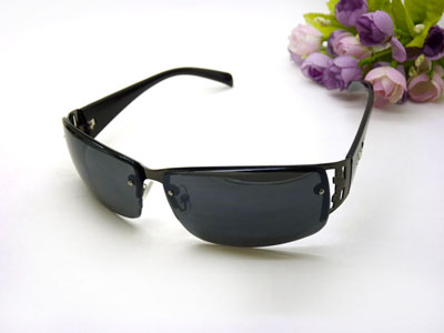 太阳镜高清偏光镜小脸方形墨镜无框太阳眼镜复古蛤蟆镜男潮-994