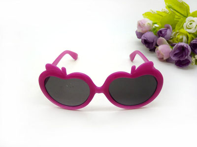  儿童太阳镜男女童可爱心墨偏光太阳眼镜3-8岁-12004小孩	