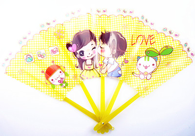 创意/个性/卡通/塑料/小折扇子
