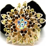 日韩版多层水钻合金头扣/发梳/发夹/头饰/精美发饰 镶钻绒布圈发饰