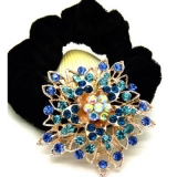 日韩版多层水钻合金头扣/发梳/发夹/头饰/精美发饰 镶钻绒布圈发饰