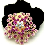 日韩版多层水钻合金头扣/发梳/发夹/头饰/精美发饰 镶钻绒布圈发饰