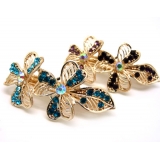 韩版 水钻合金蝴蝶结发夹顶夹发饰 时尚边夹发卡马尾夹横夹