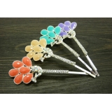 时尚精品女水钻合金发夹头饰一字夹发卡子发饰品韩国正品