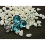 韩国弹簧夹锆石闪亮头饰 -弹簧夹（合金）水晶饰品