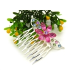 韩版头饰发饰发梳 合金锆石发卡刘海梳发箍发卡夹 -梳夹	 