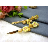 韩国正品 永久闪耀花朵对夹发夹韩式复古发饰边夹头饰-15号	